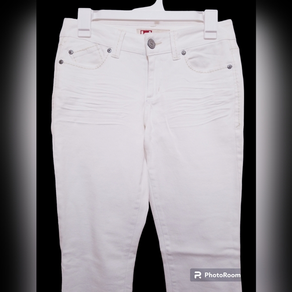 LEI Ashley Jeans Lowrise Skinny White size 5 Women Casual Stretch - Picture 2 of 7